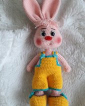 Alyanak Tavşan Amigurumi Organik Oyuncak - 1