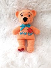 Winnie Pooh Ayıcık Amigurumi Organik Oyuncak - 1