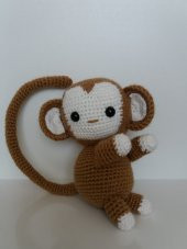 Çaydanlık Maymun Amigurumi Organik Oyuncak - 1