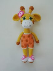 Süslü Zürafa Amigurumi Organik Oyuncak - 1
