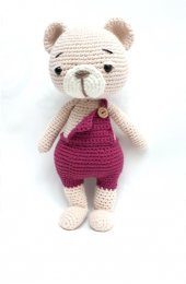 Ayıcık Danny Amigurumi Organik Oyuncak - 1