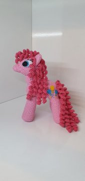 My Little Pony Pinkie Pie Amigurumi Organik Oyuncak - 4