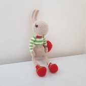 Kırmızı Çantalı Karınca Amigurumi Organik Oyuncak - 1