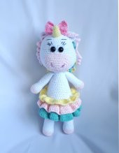 Unicorn Amigurumi Organik Oyuncak - 3
