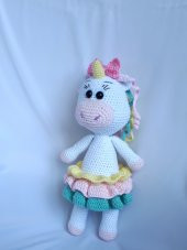 Unicorn Amigurumi Organik Oyuncak - 5