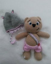 Tonton Ayıcık Amigurumi Organik Oyuncak - 1