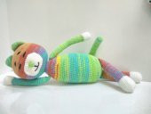 Sevimli Renkli Kedicik Amigurumi Organik Oyuncak - 2
