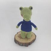 Timsah Uyku Arkadaşı Amigurumi Organik Oyuncak thumbnail 1