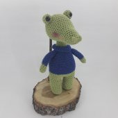 Timsah Uyku Arkadaşı Amigurumi Organik Oyuncak thumbnail 2