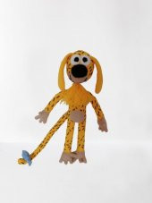 Uzun Kuyruk Marsupilami Amigurumi Organik Oyuncak - 2