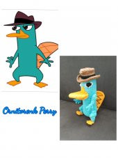 Ornitorenk Perry (Ajan P) Amigurumi Organik Oyuncak - 1