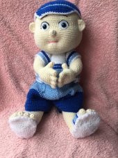 Denizci Oğluş Bebek Amigurumi Organik Oyuncak - 2