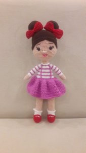 Şirin Kız Amigurumi Organik Oyuncak - 1