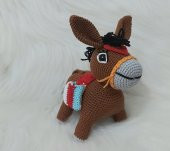 Eşek Karakaçan Amigurumi Organik Oyuncak - 1
