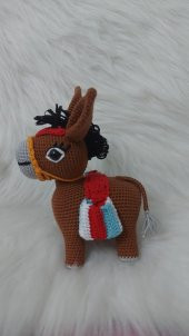 Eşek Karakaçan Amigurumi Organik Oyuncak - 4