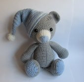 Sevimli Ayıcık Amigurumi Organik Oyuncak - 1
