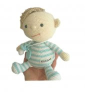 Emzikli Bebek Amigurumi Organik Oyuncak - 3