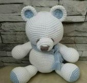 Uykucu Ayıcık Amigurumi Organik Oyuncak - 1