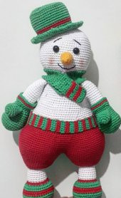 Tonton Kardan Adam Amigurumi Organik Oyuncak - 1