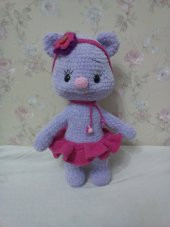 Kadife Ayıcık Amigurumi Organik Oyuncak - 1