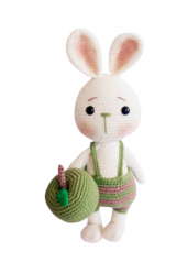 Yeşil Elma ve Tavşan Sunny Amigurumi Organik Oyuncak - 2
