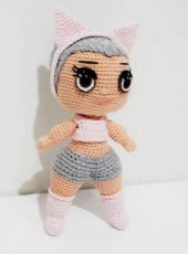 Lol Kitty Queen Bebek Amigurumi Organik Oyuncak - 1
