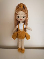 Krem Karamel Bebek Amigurumi Organik Oyuncak - 1