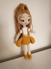 Krem Karamel Bebek Amigurumi Organik Oyuncak - 2