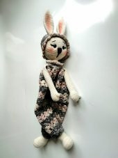 Uykucu Tavşan Zoyi Uyku Arkadaşı Amigurumi Organik Oyuncak - 2