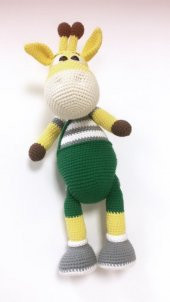 Zürafa Amigurumi Organik Oyuncak - 1