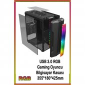 J-TECH GX319 i5 3470 16GB RAM 1TB+256GB SSD R7-240/4GB E.Kartı 24" FHD Wi-Fi Oyuncu Bilgisayarı thumbnail 4