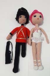 Kurşun Asker ve Balerin Amigurumi Organik Oyuncak - 1