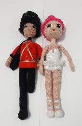 Kurşun Asker ve Balerin Amigurumi Organik Oyuncak - 2