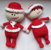 Neşeli İkizler Amigurumi Organik Oyuncak - 1