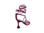 Zerhan 1363 Kadın Fuşya Bilekten Bağlamalı Topuklu Ayakkabı - 3