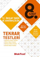 8. Sınıf T.C. İnkılap Tarihi ve Atatürkçülük Tekrar Testleri Bloktest Yayınları - 1