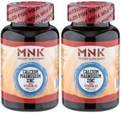 Mnk Calcium Magnesium Zinc Vitamin D3 2x120 Tablet Kalsiyum Magnezyum Çinko D3 Vitamini - 1