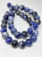 Sodalit Taşı Royal YARIM Dizi 10mm (18cm uzunluğundadır) thumbnail 1