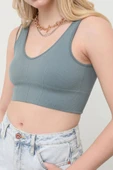V Yaka Fitilli Büstiyer Mint - 7