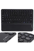 Taşınabilir Ultra Ince Kablosuz Ipad/tablet/pc/telefon Touchpad Slim Bluetooth Klavye Siyah - 6