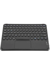 Taşınabilir Ultra Ince Kablosuz Ipad/tablet/pc/telefon Touchpad Slim Bluetooth Klavye Siyah - 1