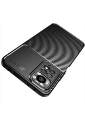 Xiaomi Redmi Note 12 4G ile Uyumlu Kılıf Karbon Delüx Parmak Izi Yapmayan Ultra Slim Tpu Silikon thumbnail 2