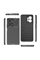 Xiaomi Redmi Note 12 Pro 4G ile Uyumlu Kılıf Karbon Delüx Parmak Izi Yapmayan Ultra Slim Tpu Silikon thumbnail 3
