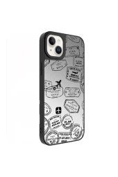 Apple Iphone 13 Ile Uyumlu Aynalı Seyahat Desenli Kamera Korumalı Parlak Z- Mirror Kapak thumbnail 4