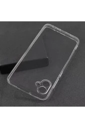 Galaxy A04e Ile Uyumlu Kılıf Süper Esnek Toz, Kirden Koruyan Silikon Süper Şeffaf thumbnail 2