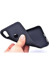 Xiaomi Redmi Note 10 5g Ile Uyumlu Kılıf Soft Pürüzsüz Bye Silikon Siyah thumbnail 3