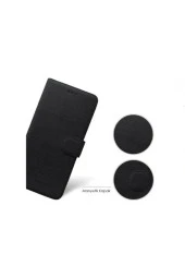 Samsung Galaxy A14 Ile Uyumlu Kılıf Stand Olan Kartvizitli Ve Para Gözlü Kumaş Desen Cüzdan Kılıf thumbnail 4