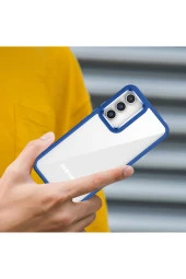 Galaxy A04s Ile Uyumlu Kılıf Kontrast Renk Tasarımlı Cynosure Kapak Kırmızı thumbnail 3