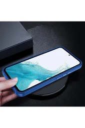 Galaxy A14 Ile Uyumlu Kılıf Kontrast Renk Tasarımlı Cynosure Kapak Kırmızı thumbnail 4