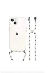Iphone 14 Pro Ile Uyumlu Ipli Boyun Askılı Silikon Kılıf Şeffaf Renk Kartlıklı Dulcet Epiphany Kılıf thumbnail 3